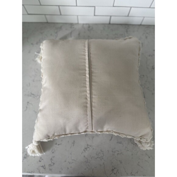 Vintage Floral Hand Crochet Lace Cushion Cover Pillowcase For  Sofa Bed 14"x14" - Picture 4 of 6